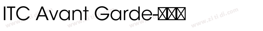 ITC Avant Garde字体转换